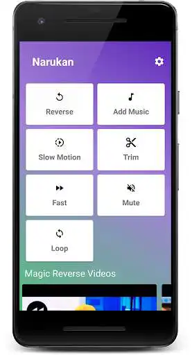 Play Narukan - Magic Reverse, Cut, Loop Video Editor  and enjoy Narukan - Magic Reverse, Cut, Loop Video Editor with UptoPlay
