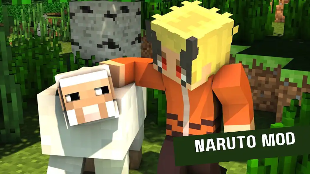 Play Naruto Anime Mod for Minecraft as an online game Naruto Anime Mod for Minecraft with UptoPlay
