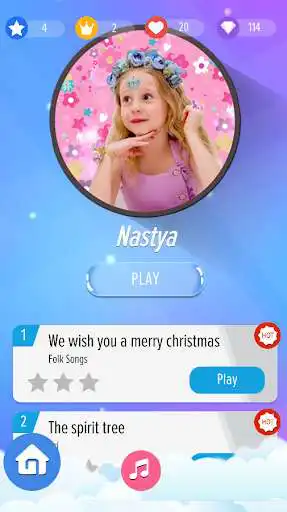 Play Nastya Piano tiles  and enjoy Nastya Piano tiles with UptoPlay