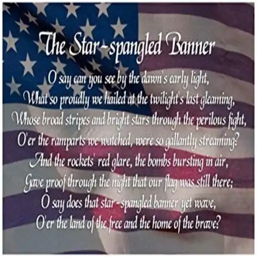 Play National Anthem of USA 4 Verses Learn Listen APK
