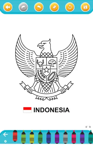 Play national emblem coloring  and enjoy national emblem coloring with UptoPlay
