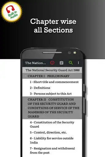 Play APK National Security Guard Act 1986 (NSG)  and enjoy National Security Guard Act 1986 (NSG) with UptoPlay com.rachittechnology.TheNationalSecurityGuardAct1986