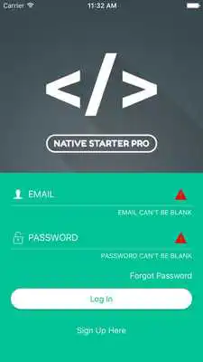 Play NativeStarterPro with back-end