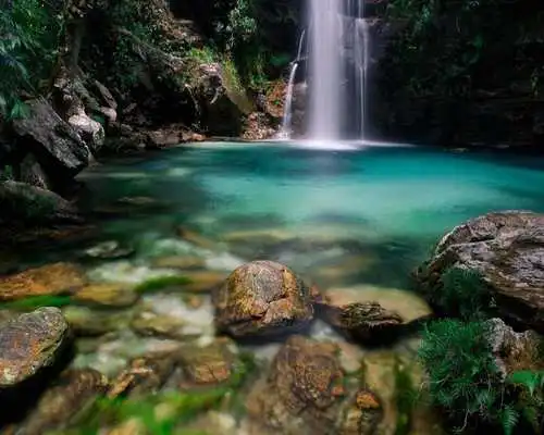 Play Natural scenery: Waterfall Play Natural scenery: Waterfall