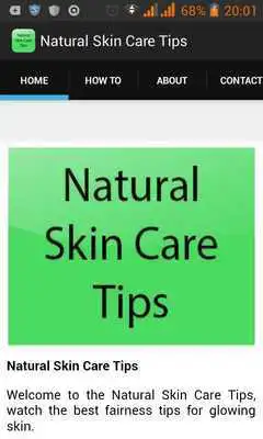 Play Natural Skin Care Tips