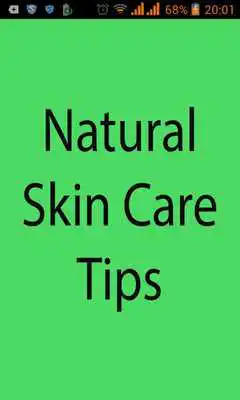 Play Natural Skin Care Tips