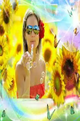 Play Natural Sunflower Photo Frames