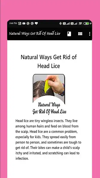 Play Natural Ways Get Rid Of Head Lice  and enjoy Natural Ways Get Rid Of Head Lice with UptoPlay