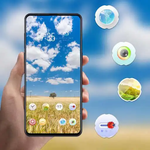 Play Nature blue sky wheat nature land theme  and enjoy Nature blue sky wheat nature land theme with UptoPlay