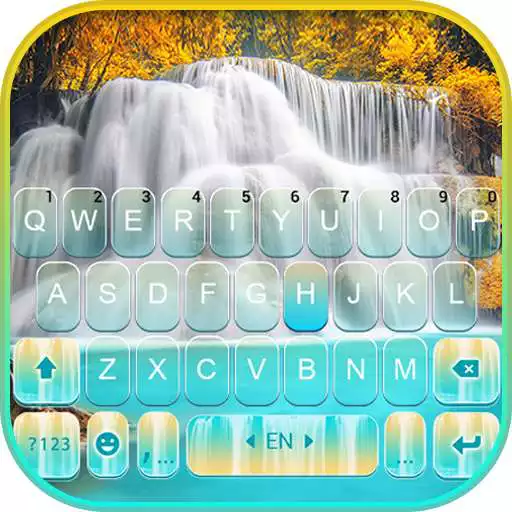 Play Nature Blue Waterfall Keyboard Theme APK