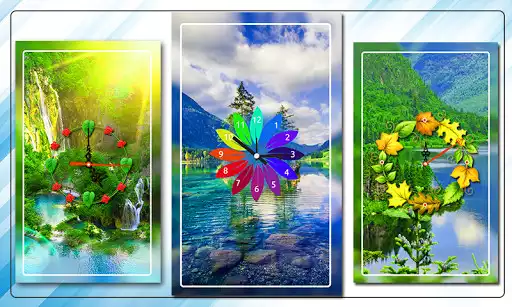 Play APK Nature Clock Live Wallpaper  and enjoy Nature Clock Live Wallpaper with UptoPlay losiento.theme.clock.nature