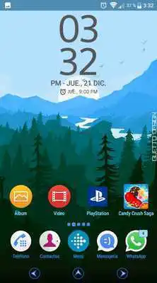 Play Nature Cold Xperia theme