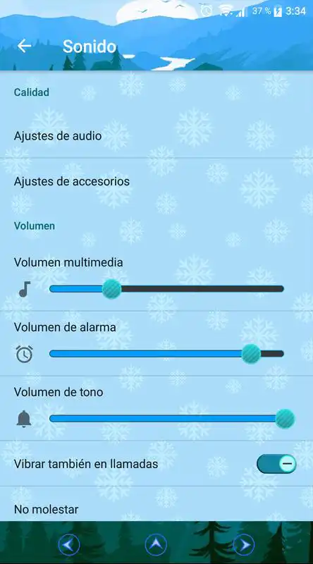 Play Nature Cold Xperia theme