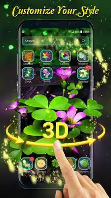 Play Nature  flower style launcher theme wallpaper