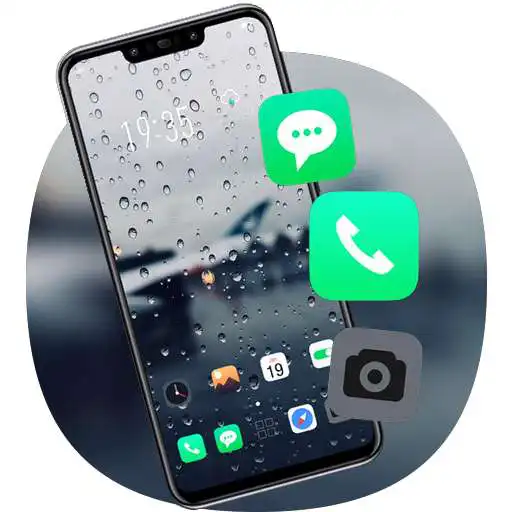 Play Nature Glass blur water theme for Galaxy J3 APK