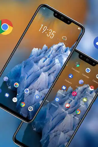 Play Nature Ice Mountain Theme for Galaxy S Duos as an online game Nature Ice Mountain Theme for Galaxy S Duos with UptoPlay