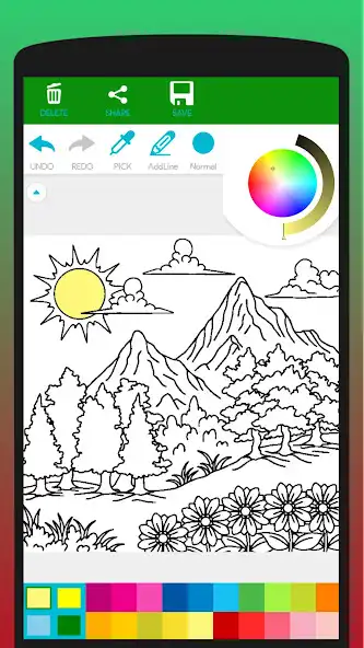 Play Nature Landscape Coloring Book  and enjoy Nature Landscape Coloring Book with UptoPlay