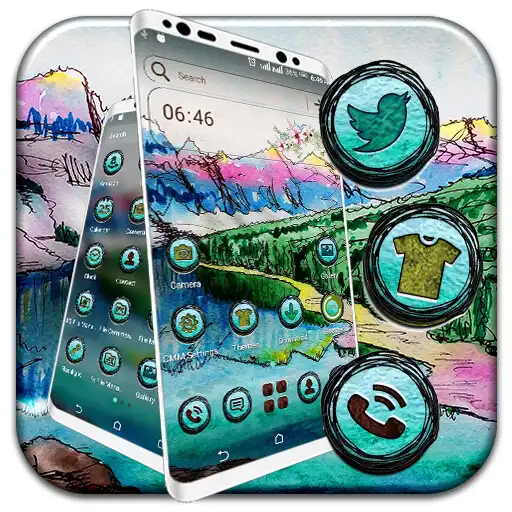 Play Nature Mountain Drawing Theme APK