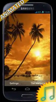 Play Nature Sea Sunset Wallpaper