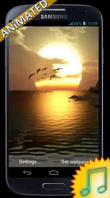 Play Nature Sea Sunset Wallpaper