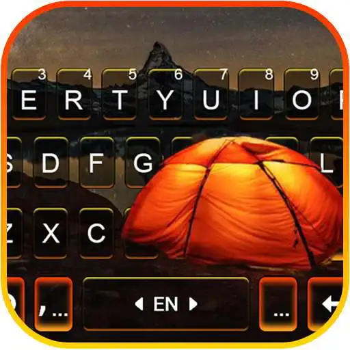 Play Nature Starry Camp Keyboard Background APK