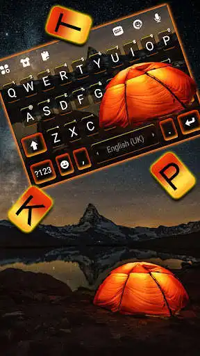 Play Nature Starry Camp Keyboard Background as an online game Nature Starry Camp Keyboard Background with UptoPlay