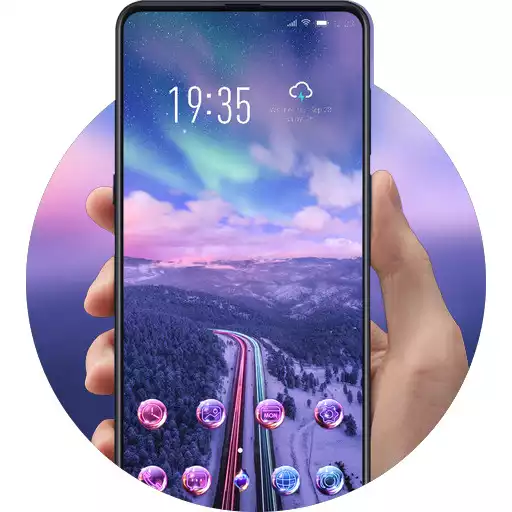 Play Nature theme Red and blue highway APK