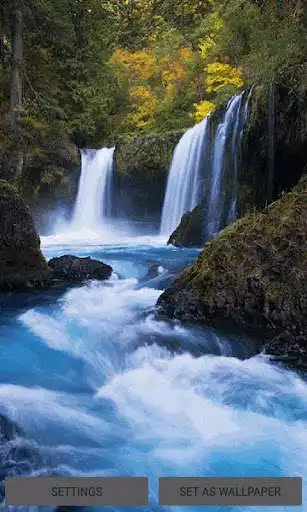 Play Nature Waterfall Flow LWP  and enjoy Nature Waterfall Flow LWP with UptoPlay