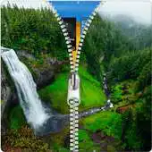 Free play online Nature Waterfall Zipper Lock APK