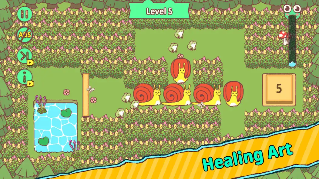 Play Naughty Frog: Puzzle Game as an online game Naughty Frog: Puzzle Game with UptoPlay