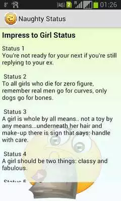 Play Naughty Status