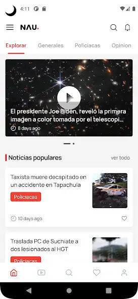 Play NAU Noticias A Tiempo Chiapas and enjoy NAU Noticias A Tiempo Chiapas with UptoPlay Play NAU Noticias A Tiempo Chiapas and enjoy NAU Noticias A Tiempo Chiapas with UptoPlay