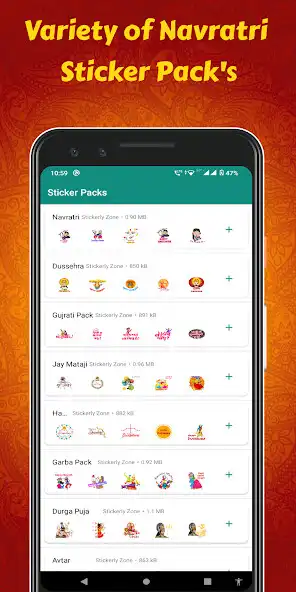 Play Navaratri Sticker - WASticker  and enjoy Navaratri Sticker - WASticker with UptoPlay