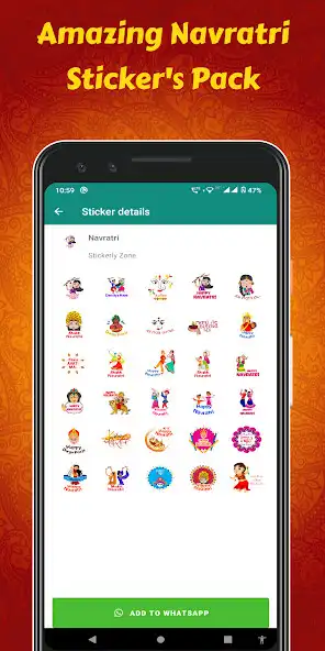 Play Navaratri Sticker - WASticker as an online game Navaratri Sticker - WASticker with UptoPlay