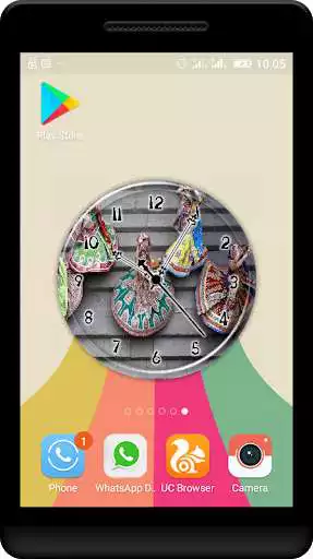 Play Navratri Clock Live Wallpaper