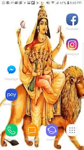 Play Navratri Photo Frame HD Wallpaper Background-Image  and enjoy Navratri Photo Frame HD Wallpaper Background-Image with UptoPlay