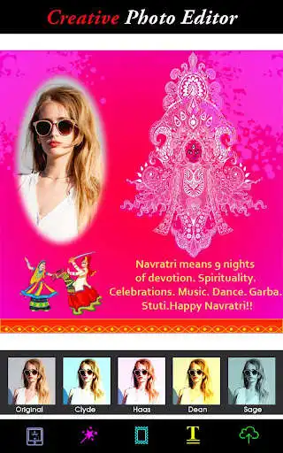 Play Navratri Photo Frame Wishes as an online game Navratri Photo Frame Wishes with UptoPlay