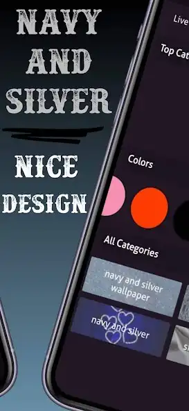 Play navy and silver wallpaper as an online game navy and silver wallpaper with UptoPlay