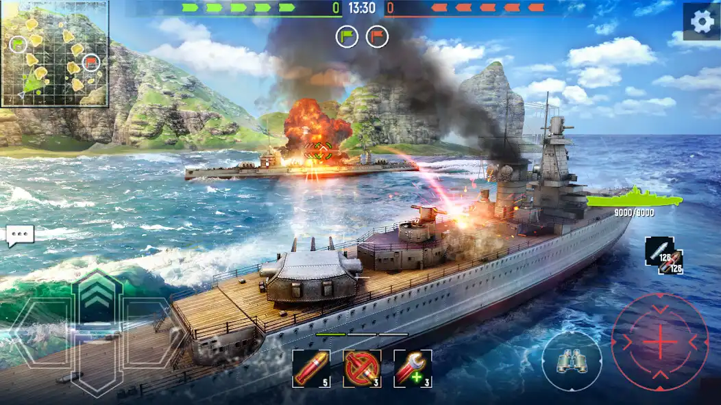 Play Navy War: Battleship Games as an online game Navy War: Battleship Games with UptoPlay