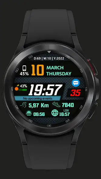Play NB010 Digital watch face as an online game NB010 Digital watch face with UptoPlay