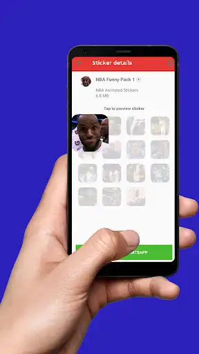 Play NBA Animated Stickers (WAStickers) as an online game NBA Animated Stickers (WAStickers) with UptoPlay