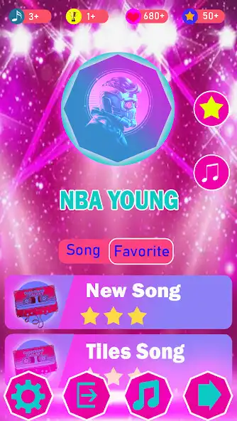 Play NBA Young Music Tiles Hop  and enjoy NBA Young Music Tiles Hop with UptoPlay