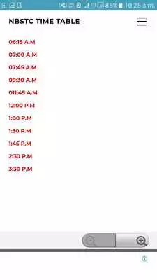 Play NBSTC Time Table Play NBSTC Time Table