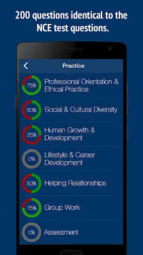 Play APK NCE Counselor Practice Test Prep 2020  and enjoy NCE Counselor Practice Test Prep 2020 with UptoPlay com.imptrax.nce_national_counselor_exam_practice_test_prep_flashcard