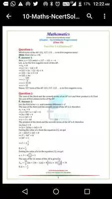 Play NCERT CLASS 10 MATHS PDF SOLUTION
