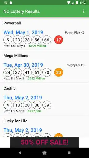 Play NC Lottery Results  and enjoy NC Lottery Results with UptoPlay