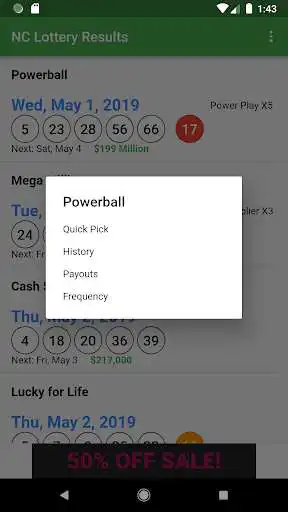 Play NC Lottery Results as an online game NC Lottery Results with UptoPlay