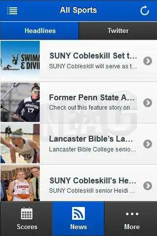 Play APK NEAC Front Row  and enjoy NEAC Front Row with UptoPlay com.prestosports.neac
