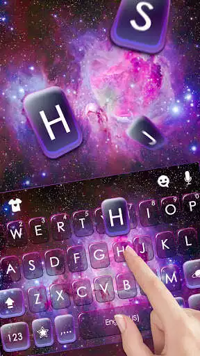 Play Nebula Galaxy Keyboard Background as an online game Nebula Galaxy Keyboard Background with UptoPlay