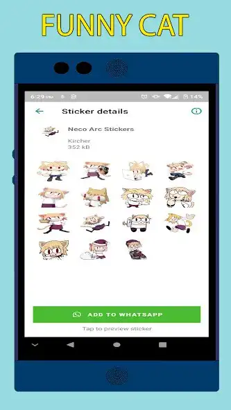 Play NecoArc Stickers  and enjoy NecoArc Stickers with UptoPlay